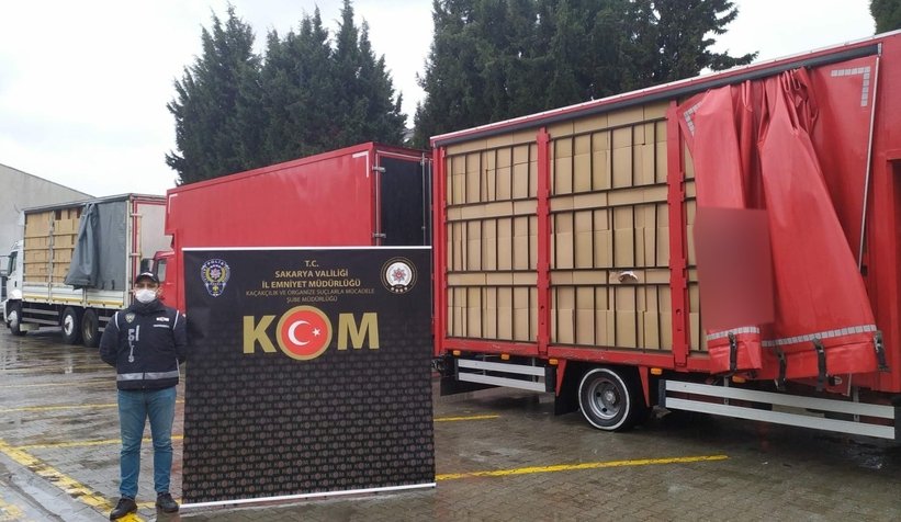 14 milyon 510 bin adet makaron ele geçirildi