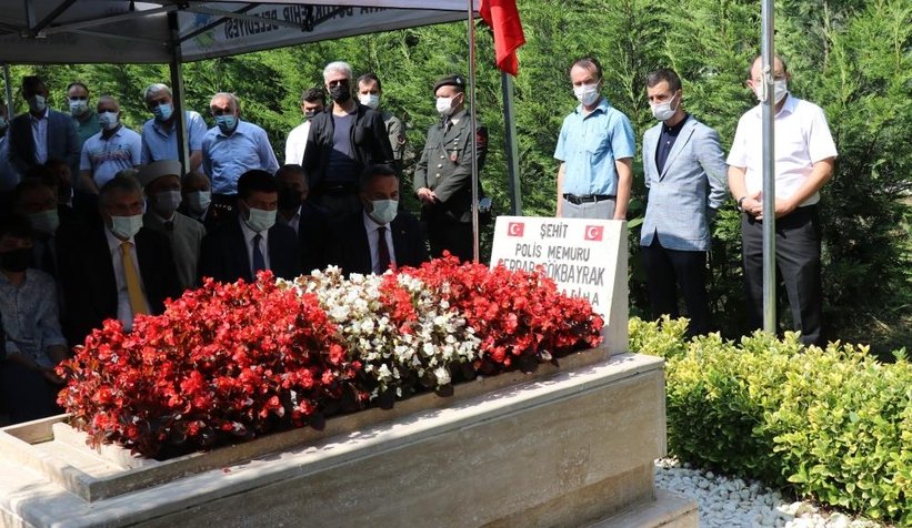 15 Temmuz şehidi, mezarı başında anıldı