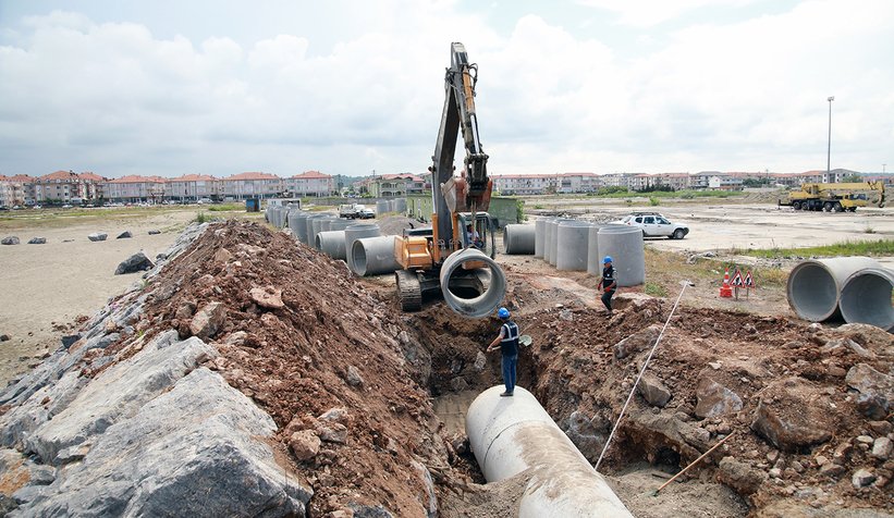 20 ayda 562 kilometre altyapı hattı inşa edildi