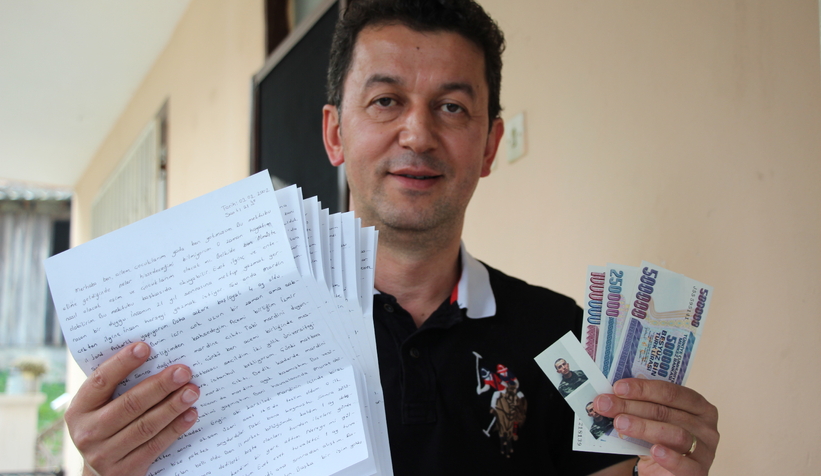 21 Yıl sonra kendisine yazdığı mektubu teslim aldı