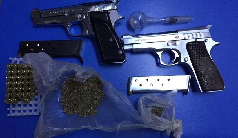 30 km takipte uyuşturucu ve silah yakalandı