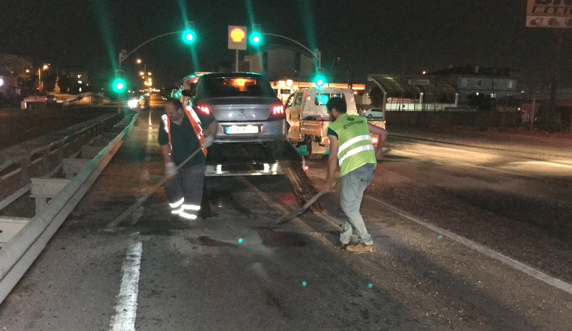 4 araçlı zincirleme kaza