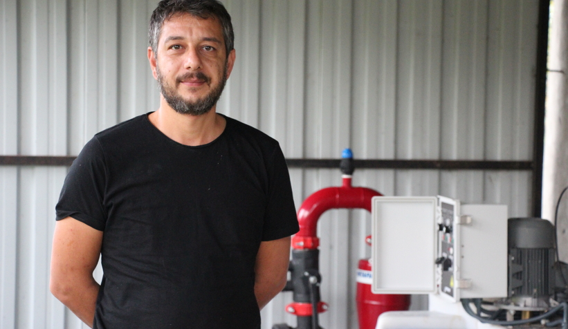 40 dönümü 1 saatte sulayıp gübreliyor