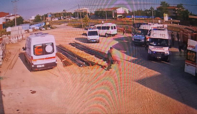 5 kişinin yaralandığı kaza kamerada