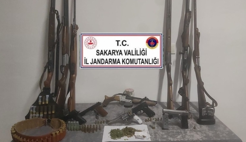 6 tabanca, 4 tüfek ile yakalanarak gözaltına alındı