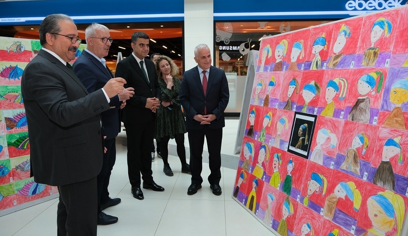 627 öğrencinin 1330 eseri sergilendi