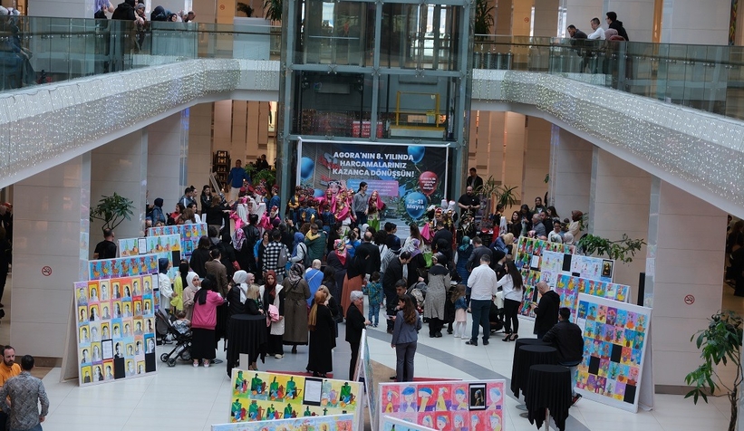 627 öğrencinin 1330 eseri sergilendi