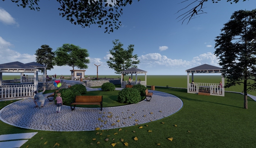 7 asırlık çınar ağacının çevresi sosyal alana dönüşüyor