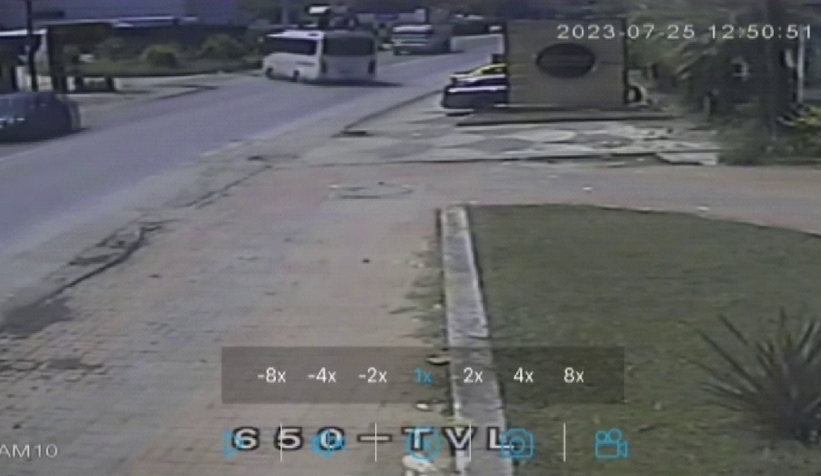 7 kişinin yaralandığı kaza kamerada