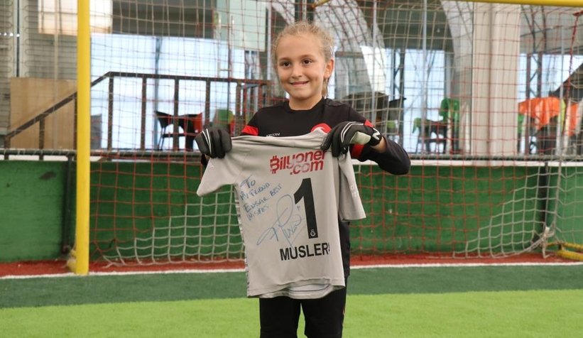 7 yaşındaki başarılı kalecinin Muslera hayali gerçek oldu