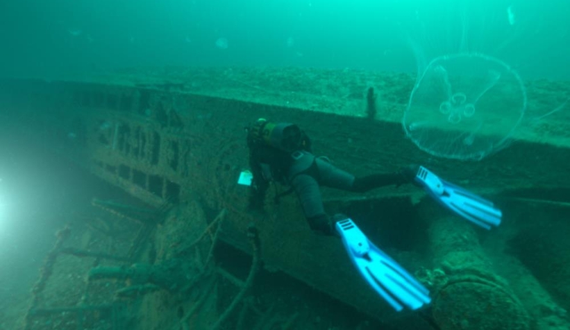 75 yıl sonra bulunan Hitler'in denizaltısı görüntülendi