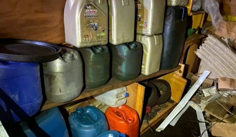 800 litre kaçak akaryakıt ele geçirildi