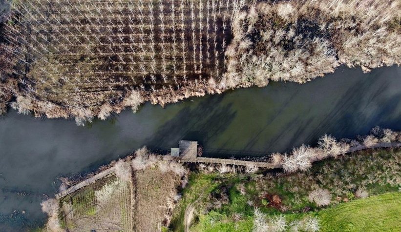 Acalar Longozu havadan görüntülendi