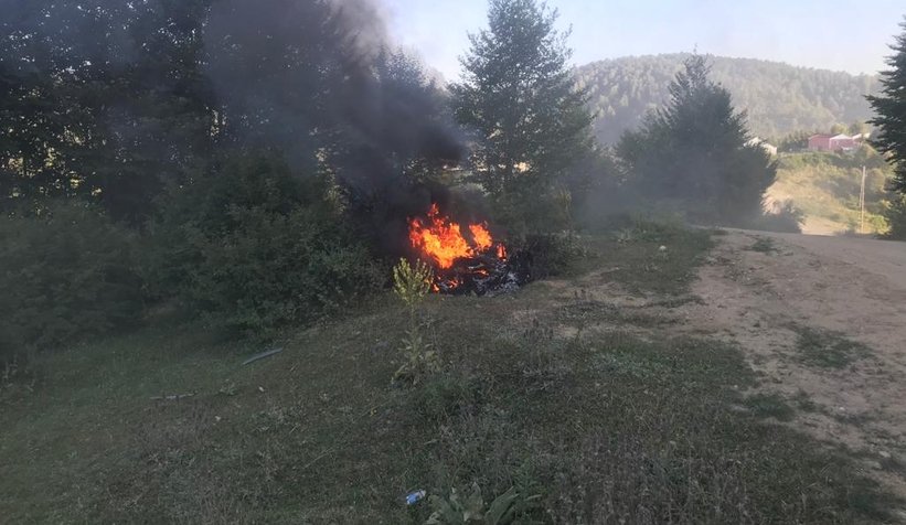 Acelle Yaylasında Yangın Son Anda Söndürüldü 