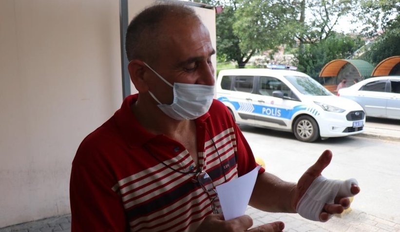 Acemi kasaplar, soluğu hastanede aldı