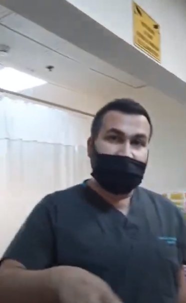 Acil serviste maske tartışması sosyal medyada gündem oldu