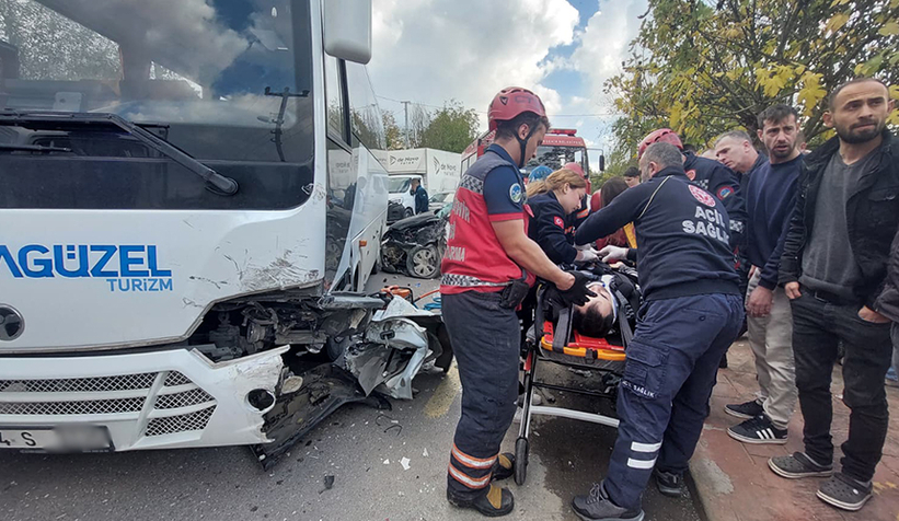 Ada Caddesi’nde feci kaza: 1 yaralı