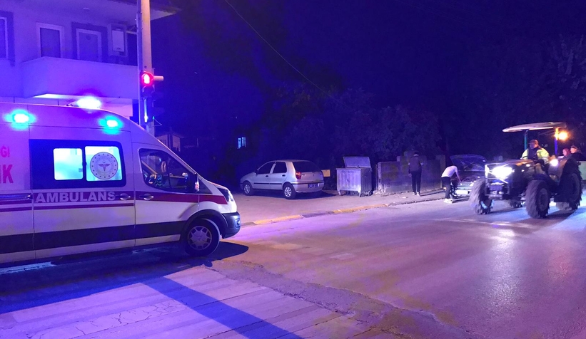 Ada caddesinde kaza 1 yaralı 