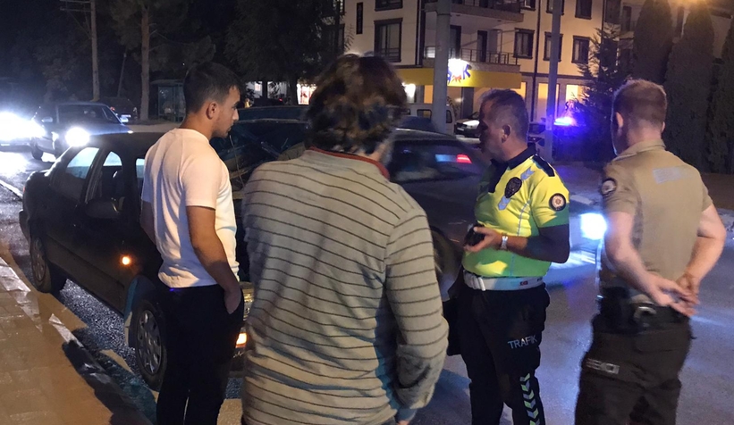 Ada caddesinde kaza 1 yaralı 