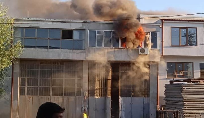 Zirai aletler Sitesinde yangın 