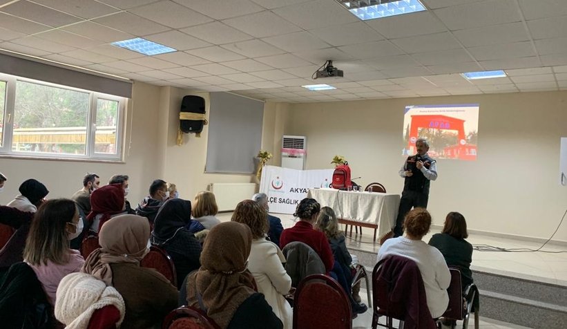  AFAD Akyazı'da afet farkındalık eğitimi verdi