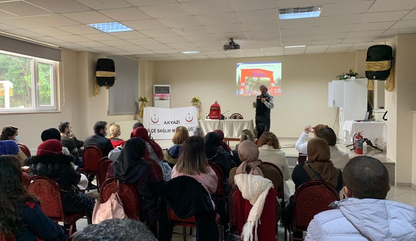  AFAD Akyazı'da afet farkındalık eğitimi verdi