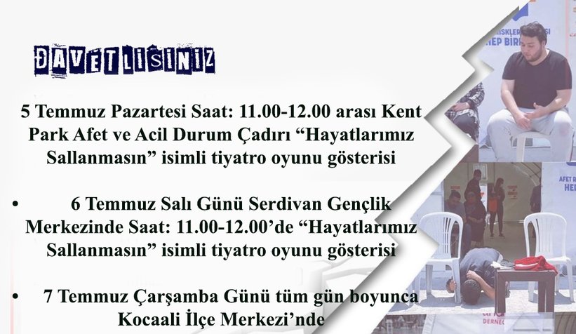 AFAD DEPREM SİMÜLASYON  TIRI ETKİNLİĞİ