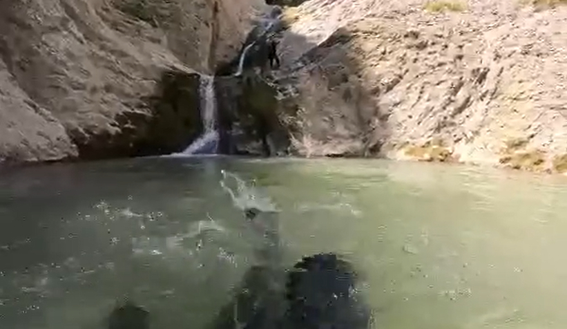 AFAD ekiplerinden şelalede zorlu eğitim