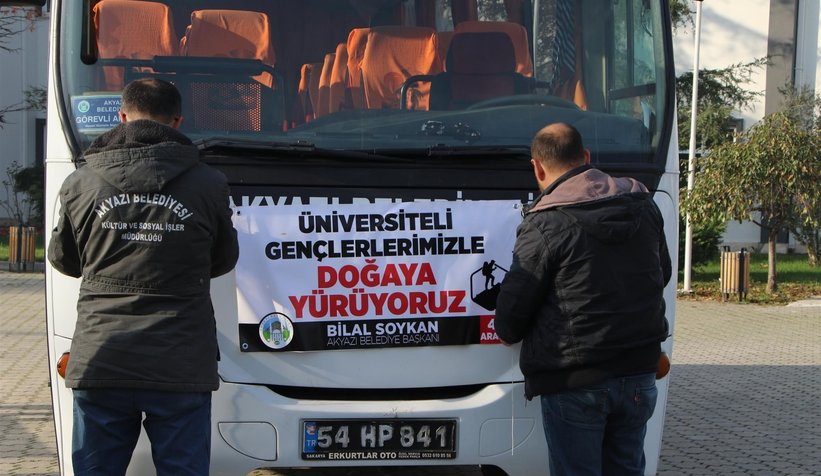 Akyazı Belediyesi'nden üniversite öğrencilerine doğa gezisi