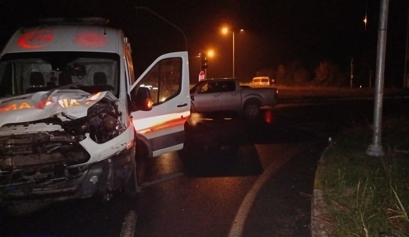 Akyazı'da ambulansın çarptığı ineğin sahibi bulundu