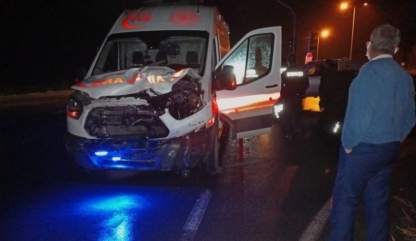 Akyazı'da ambulansın çarptığı ineğin sahibi bulundu