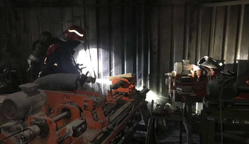 Akyazı'da atölye yangını