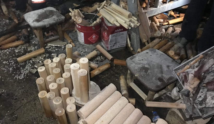 Akyazı'da atölye yangını