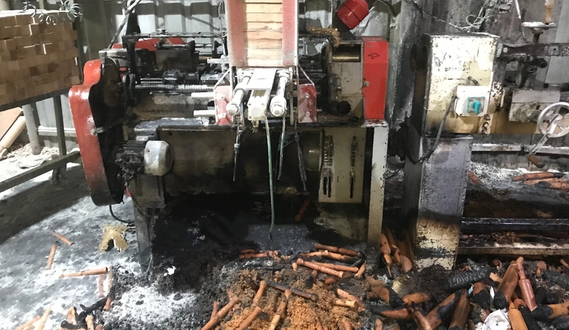 Akyazı'da atölye yangını