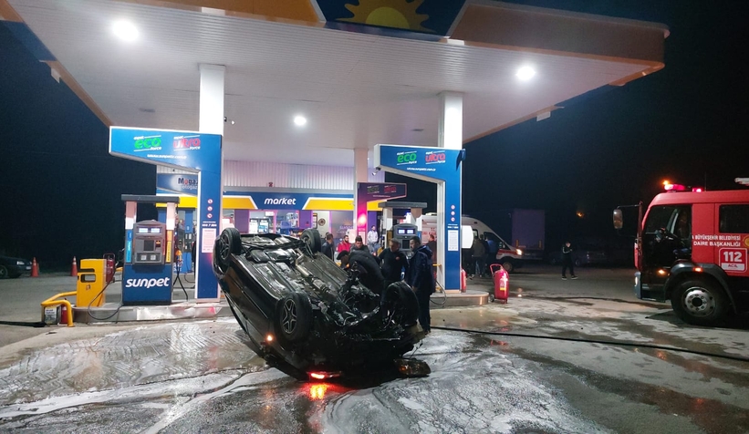 Akyazı'da faciadan dönülen anlar kamerada