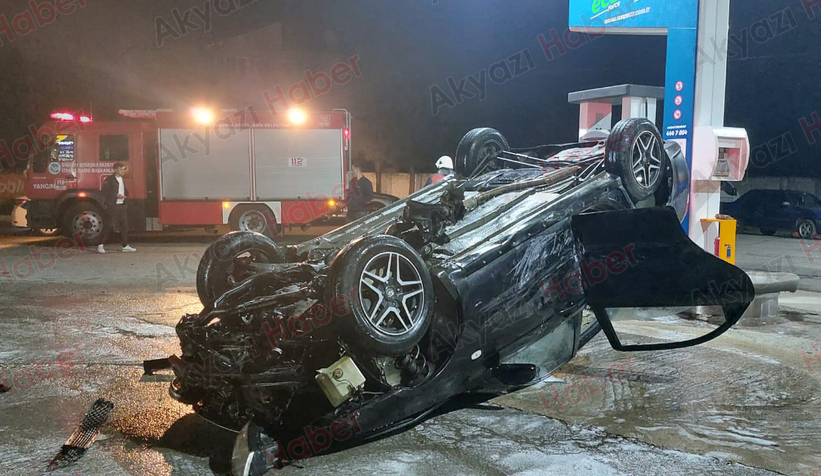 Akyazı'da feci kaza