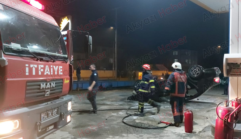 Akyazı'da feci kaza