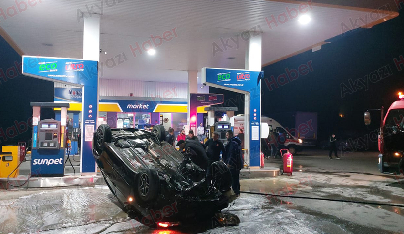 Akyazı'da feci kaza