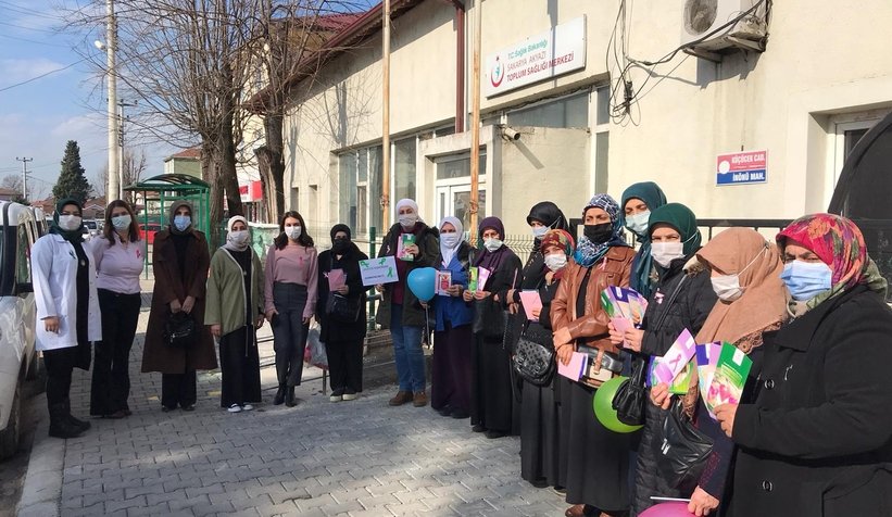 Akyazı'da kansere dikkat çektiler  