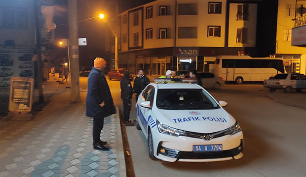 Akyazı'da kaza anı kamerada