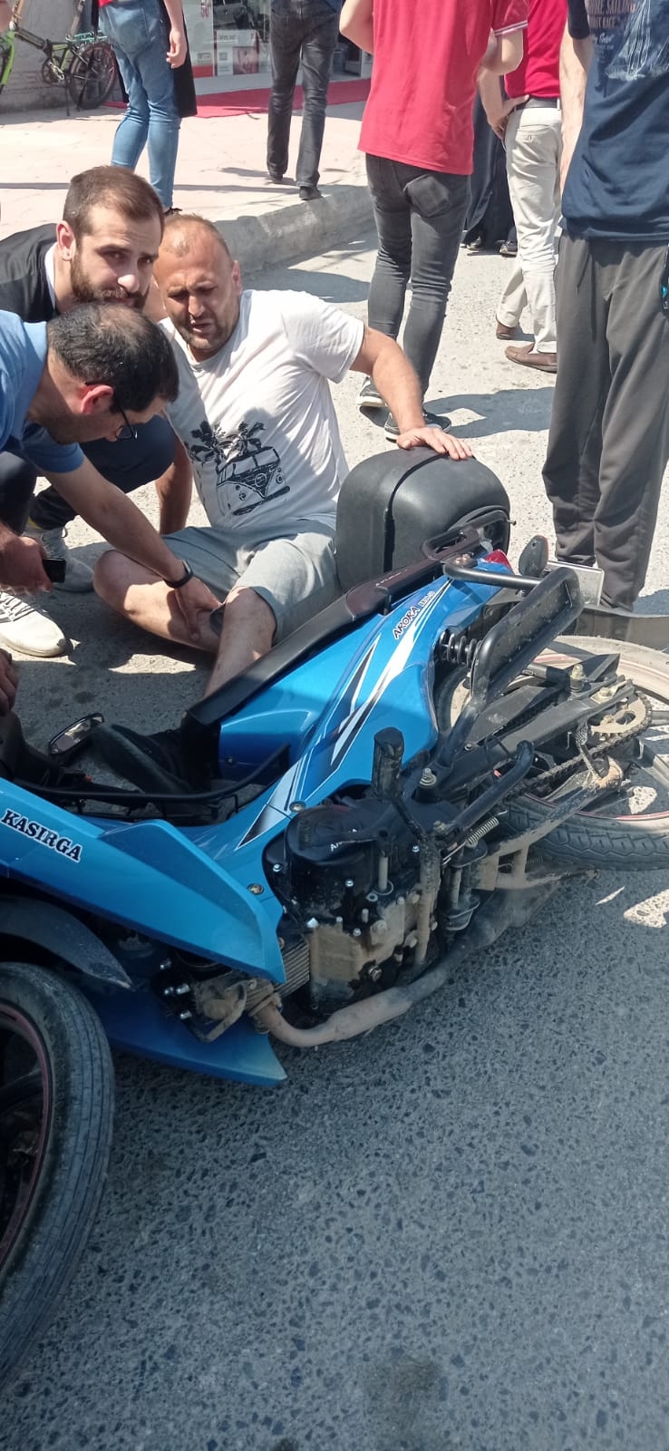 Akyazı'da kaza böyle geldi