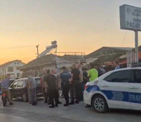 Akyazı'da kaza sonrası gerginlik