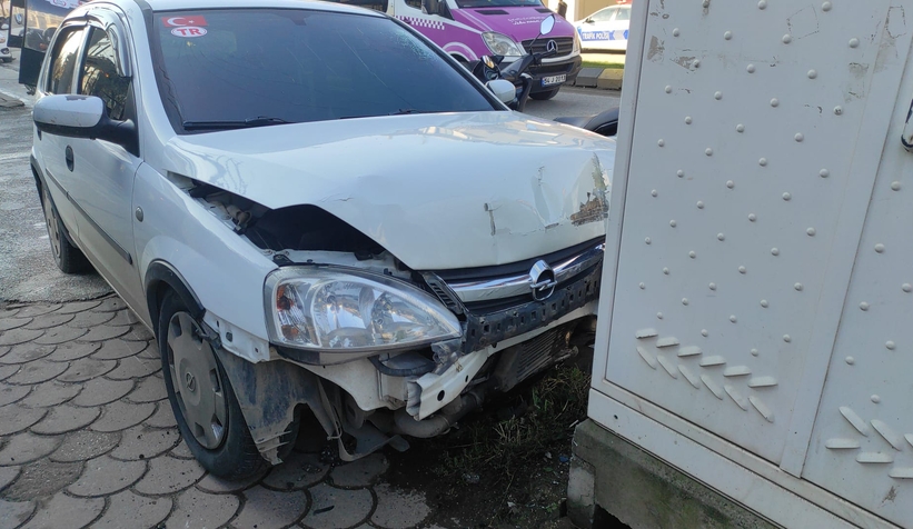 Akyazı'da kaza:1 Yaralı