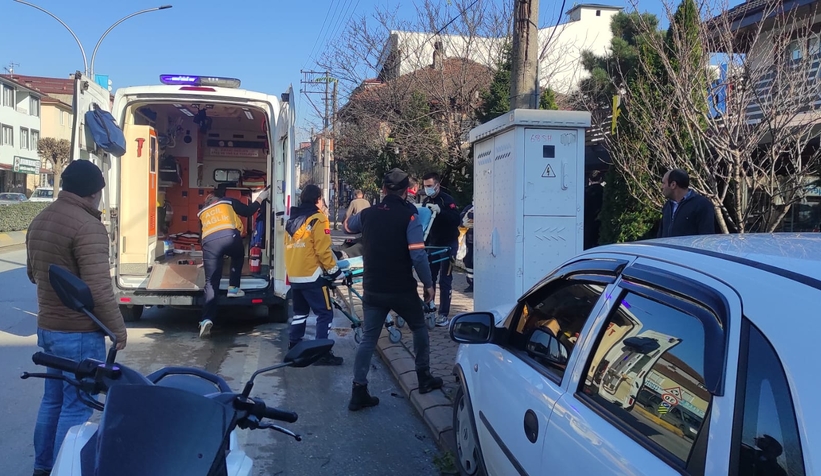 Akyazı'da kaza:1 Yaralı