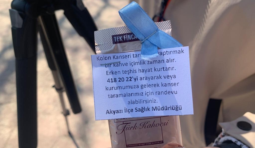 Akyazı'da kolorektal kanseri farkındalık etkinliği