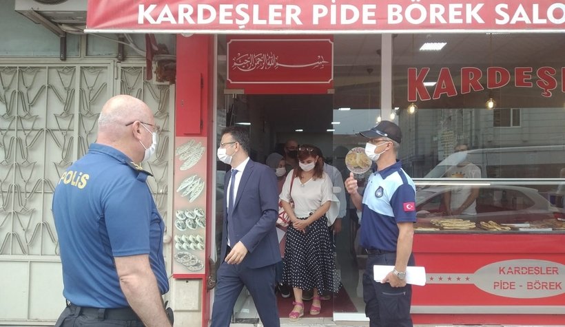 Akyazı'da korona denetimi