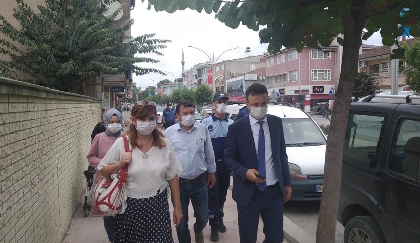 Akyazı'da korona denetimi