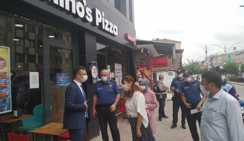 Akyazı'da korona denetimi