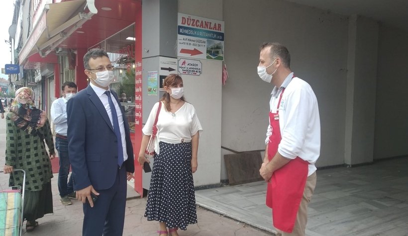 Akyazı'da korona denetimi