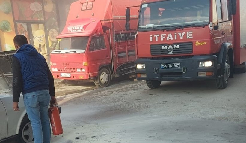 Akyazı'da panik anları